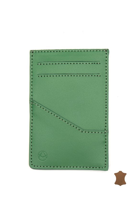 Holder na karty ze skóry naturalnej