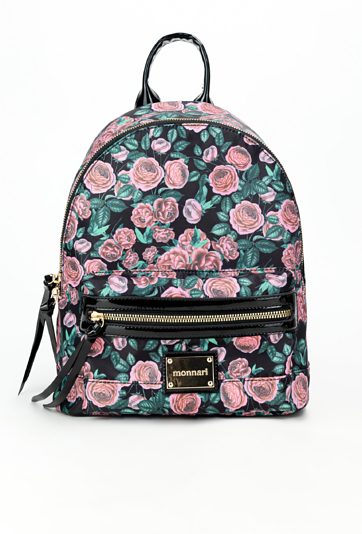 Plecak z kolorowym kwiatowym wzorem