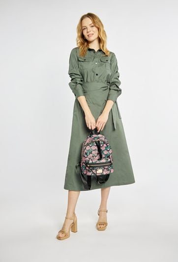 Plecak z kolorowym kwiatowym wzorem