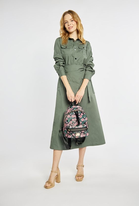 Plecak z kolorowym kwiatowym wzorem