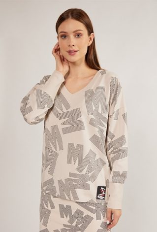 Bluzka damska z ciekawym wzorem