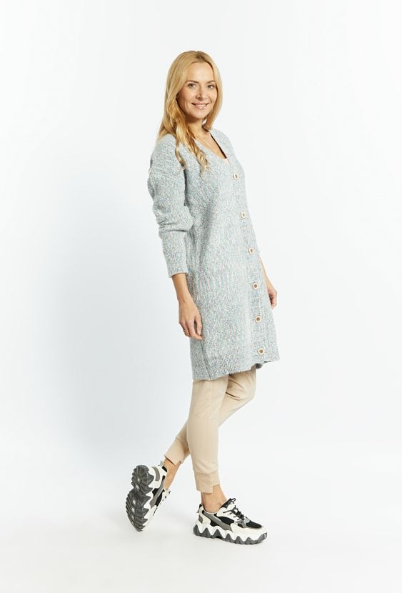 Dłuższy sweter damski