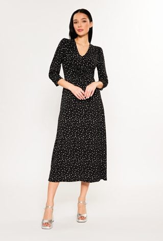 Sukienka midi z wzorem