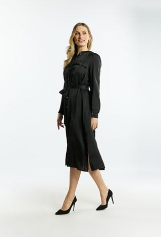 Satynowa sukienka damska