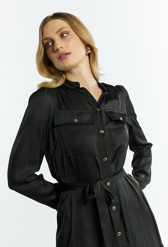 Satynowa sukienka damska