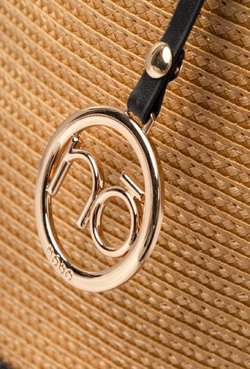 Pleciona torebka NOBO ze ściągaczem