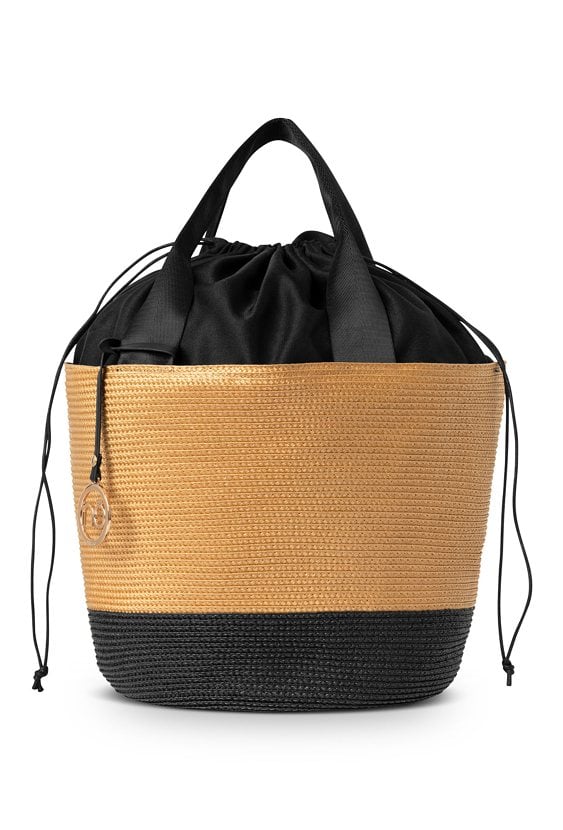 Pleciona torebka NOBO ze ściągaczem