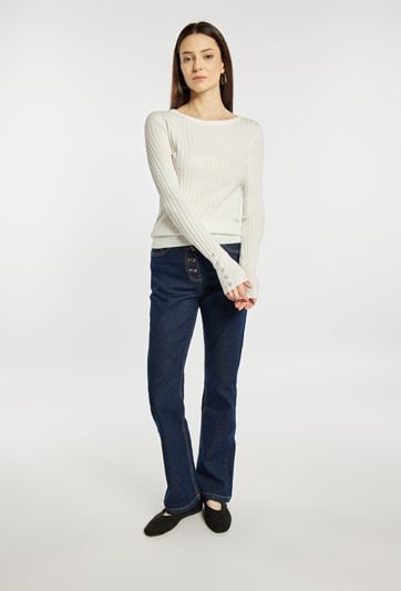 Dopasowany sweter damski