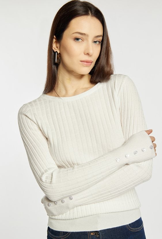 Dopasowany sweter damski