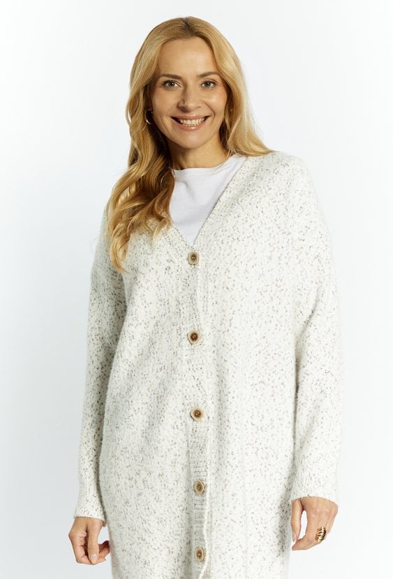 Dłuższy sweter damski