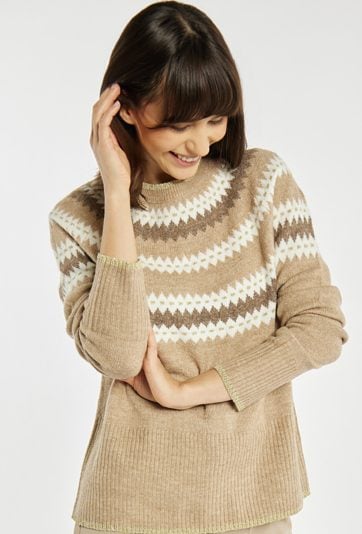 Sweter damski z wzorem