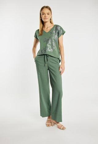 T-shirt damski z wzorem