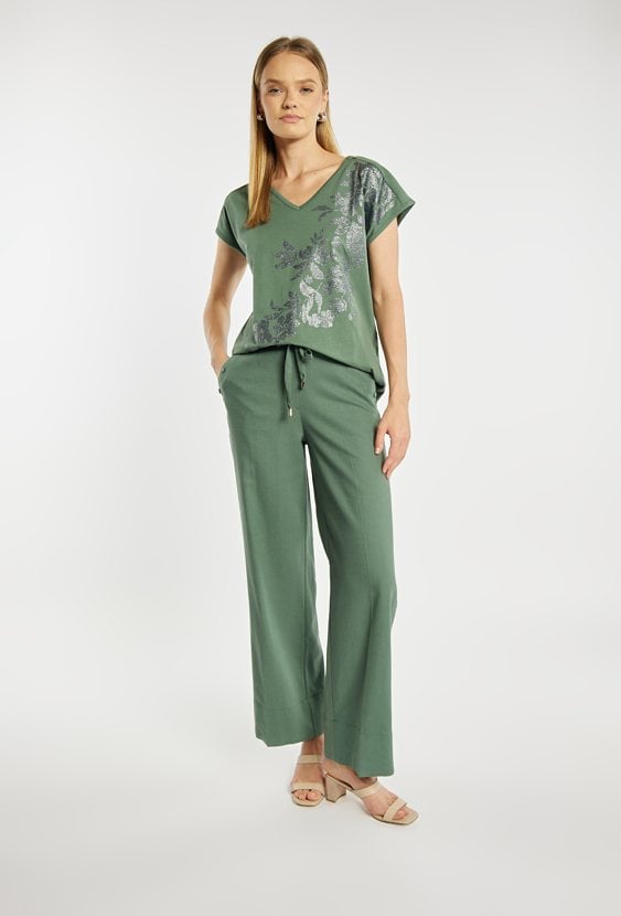 T-shirt damski z wzorem