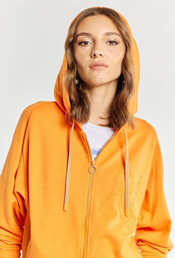 Rozpinana bluza z kapturem