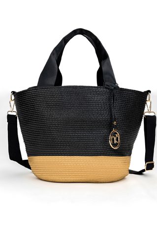 Pleciona torebka NOBO ze ściągaczem