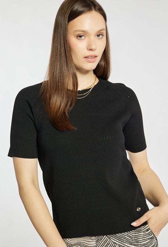 Sweter damski z krótkim rękawem