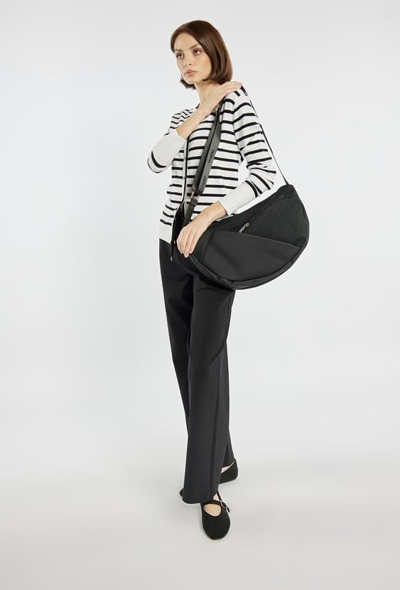 Torba z wzorzystym paskiem