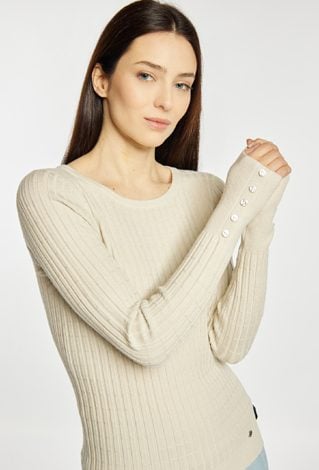 Dopasowany sweter damski