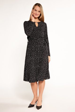 Sukienka midi w kropki