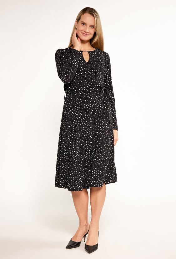 Sukienka midi w kropki