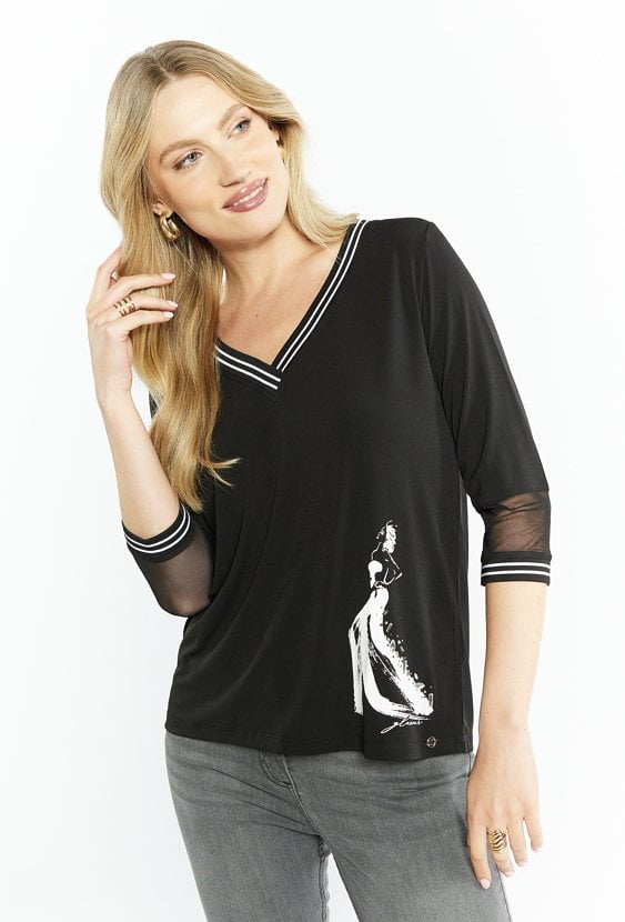 Bluzka damska w serek.