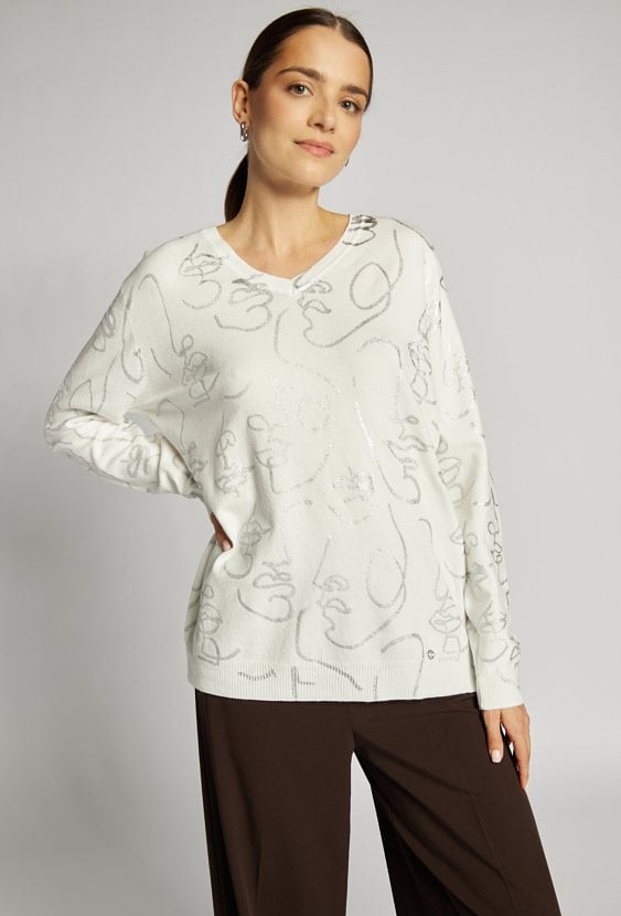 Wzorzysty sweter