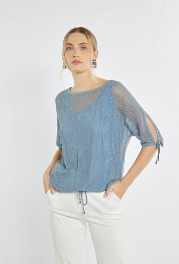 Siateczkowy sweter