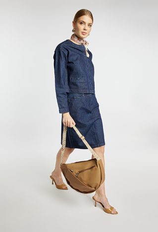 Torba z wzorzystym paskiem