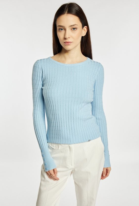 Dopasowany sweter damski