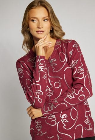 Wzorzysty sweter