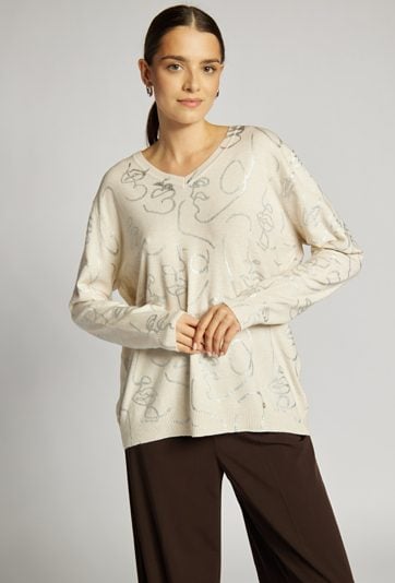 Wzorzysty sweter