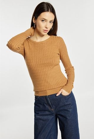 Dopasowany sweter damski