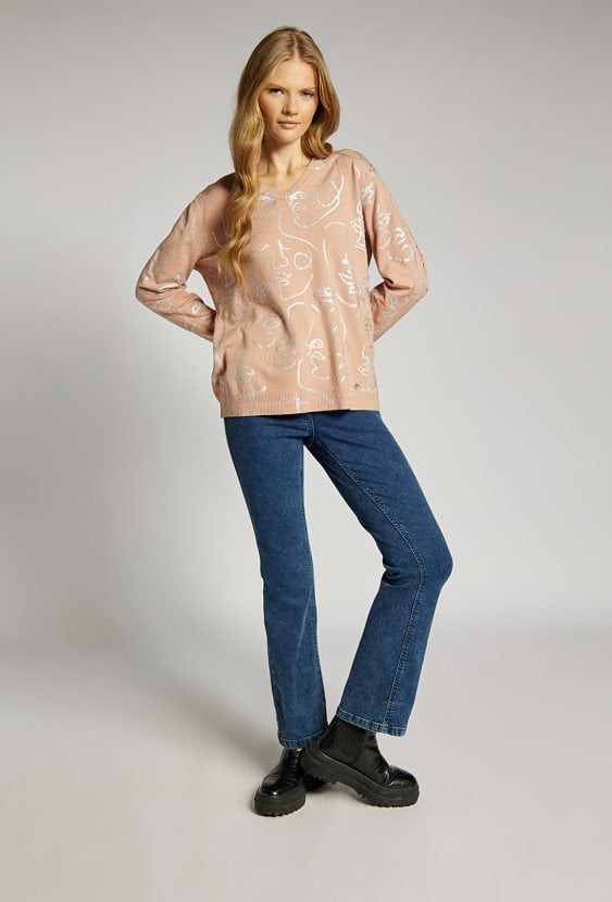 Wzorzysty sweter