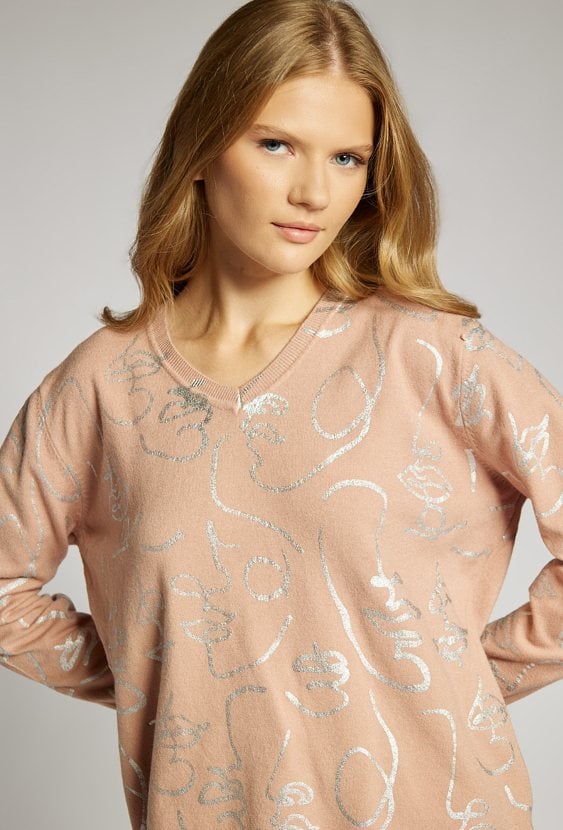 Wzorzysty sweter
