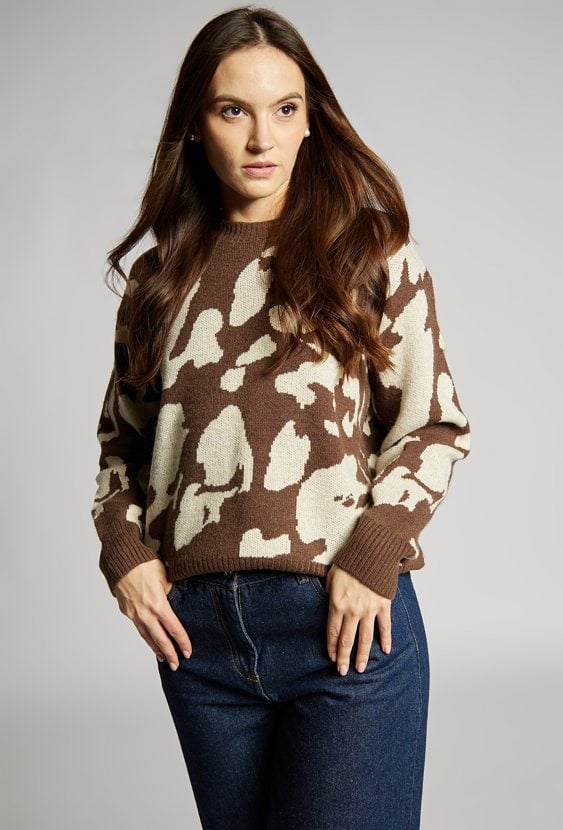 Wzorzysty sweter