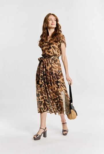 Wzorzysta sukienka damska