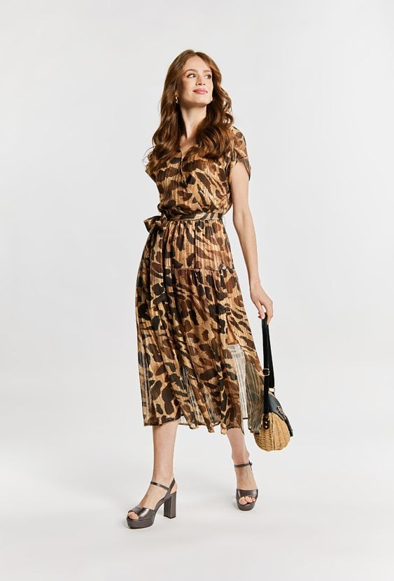 Wzorzysta sukienka damska