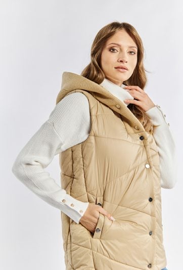 Damska kamizelka z kapturem