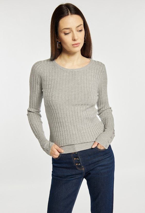 Dopasowany sweter damski