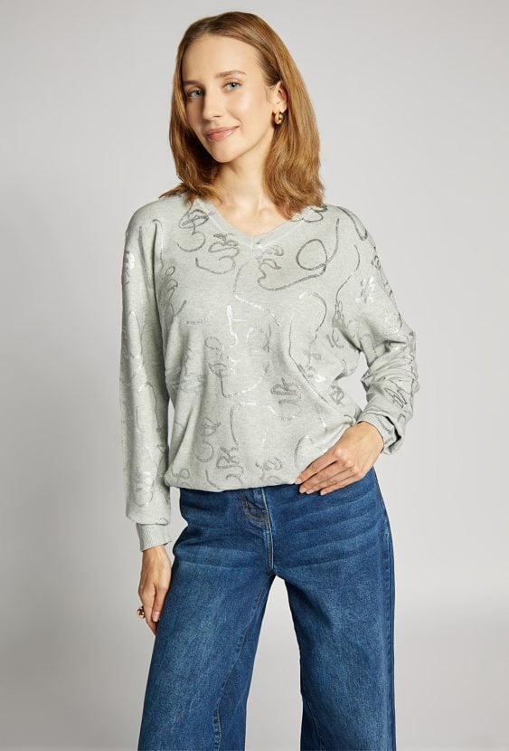 Wzorzysty sweter