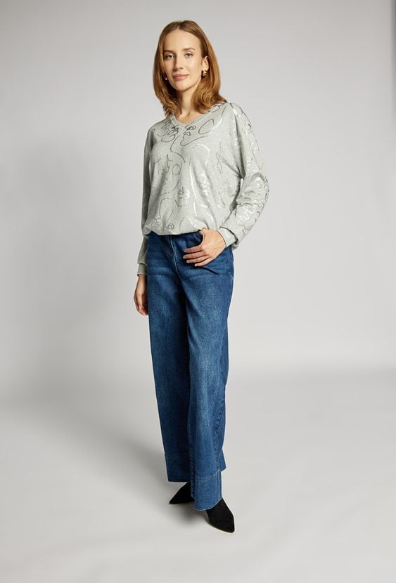 Wzorzysty sweter