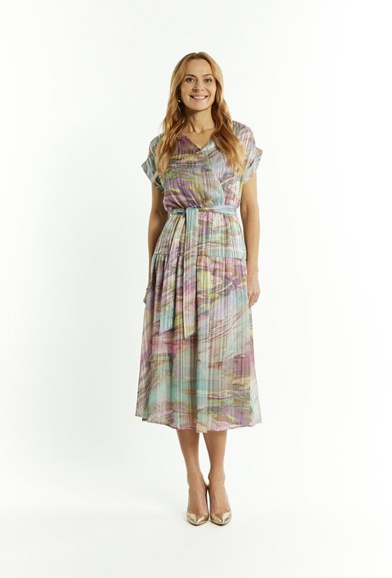 Wzorzysta sukienka damska