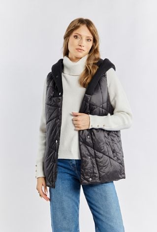 Damska kamizelka z kapturem