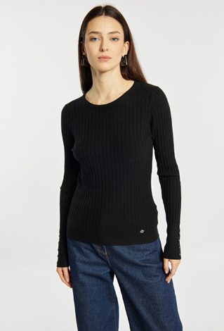 Dopasowany sweter damski