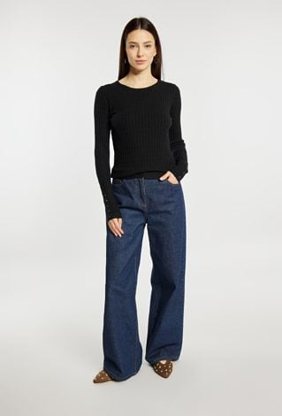 Dopasowany sweter damski