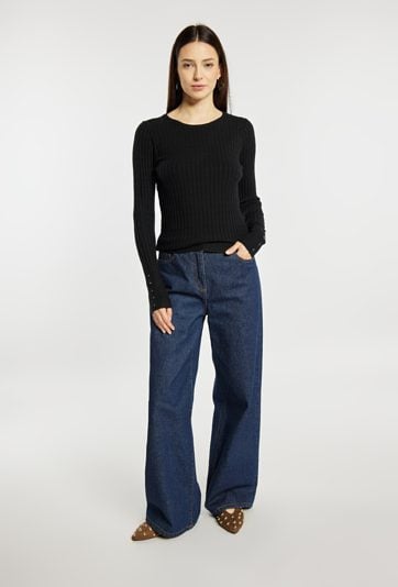 Dopasowany sweter damski