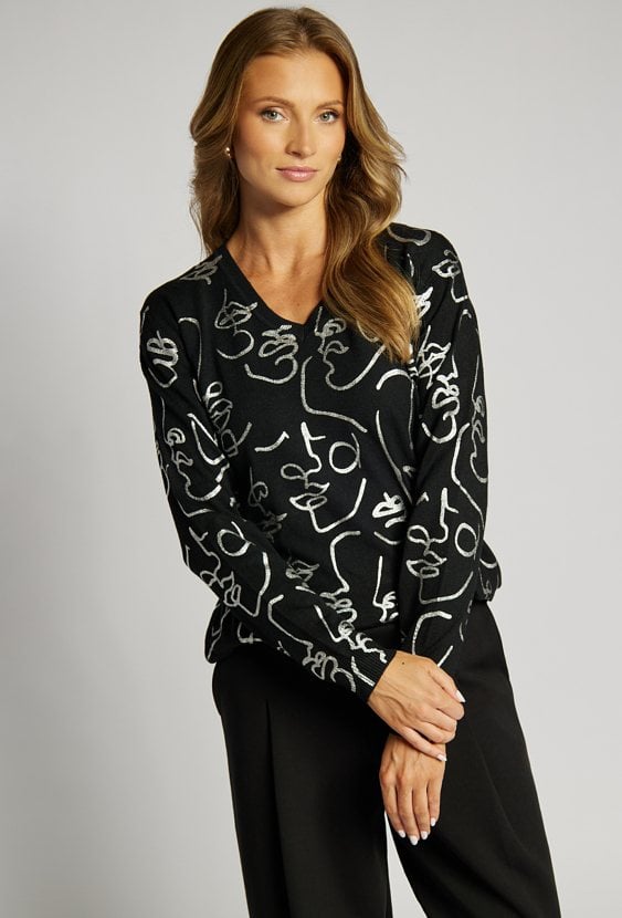 Wzorzysty sweter