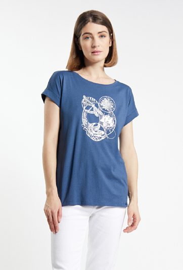 T-shirt damski z wzorem