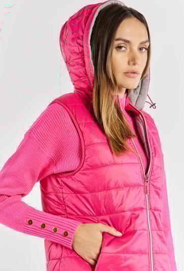 Dwustronna kamizelka damska