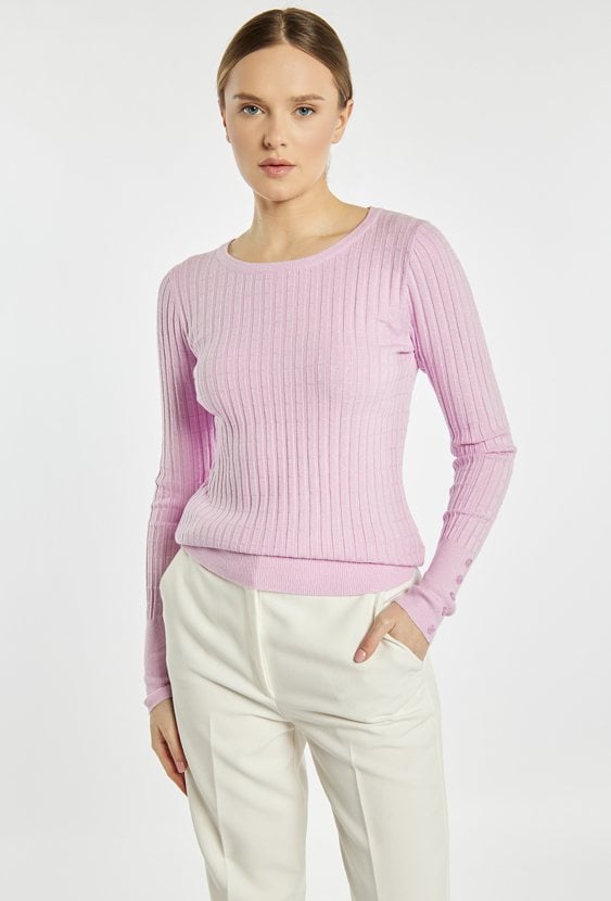 Dopasowany sweter damski